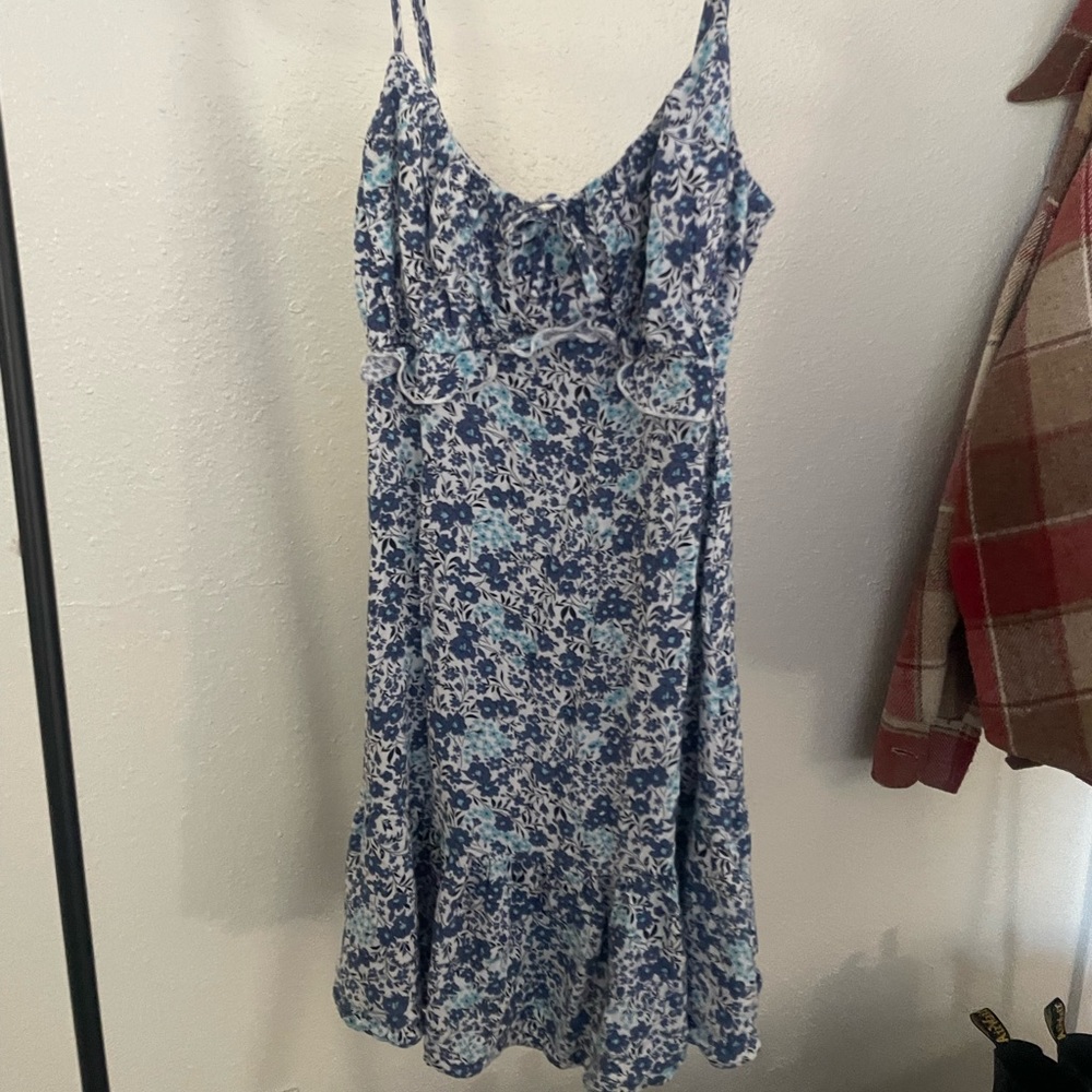 Blue floral sundress